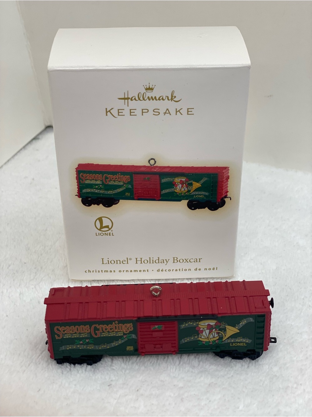 Hallmark Keepsake Lionel Holiday Boxcar Christmas Train Ornament QX11095 Collect